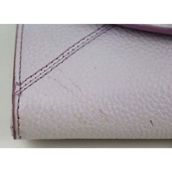 14th & Union PALE PINK GENUINE LEATHER FLAP CHAIN CROSSBODY SHOULDER BAG CLUTCH - Picture 9 of 16